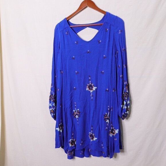 Free People | Boho Oversized Long Sleeve Dress Small - Picture 1 of 6